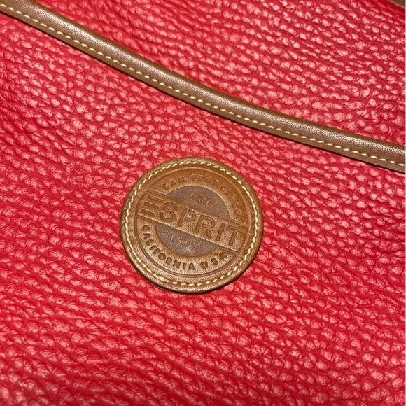 Esprit Red and Brown Crossbody Bag - Picture 2 of 5